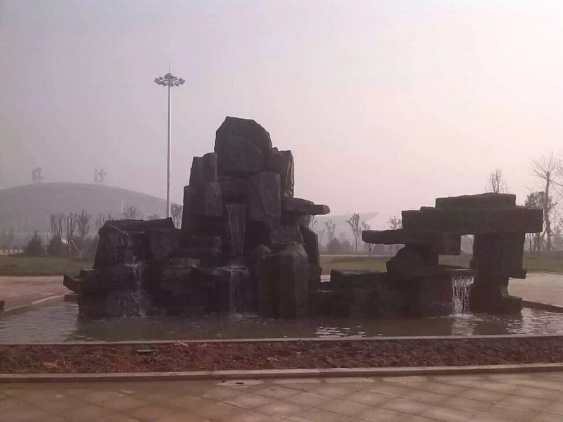 临汾机场假山喷泉